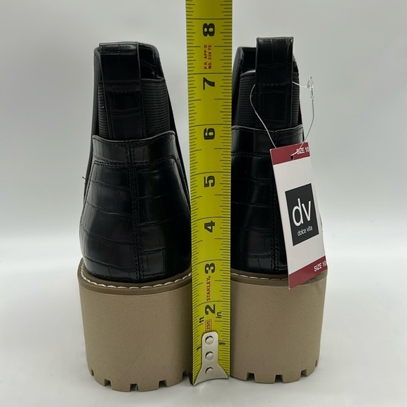 2510- dv by Dolce Vita Rancher Chelsea Boots Black Size 10 NWT - Picture 6 of 12